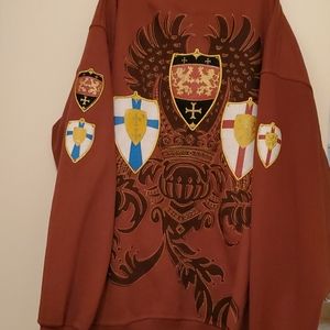 Men's Brown Graphic Lightweight Jacket